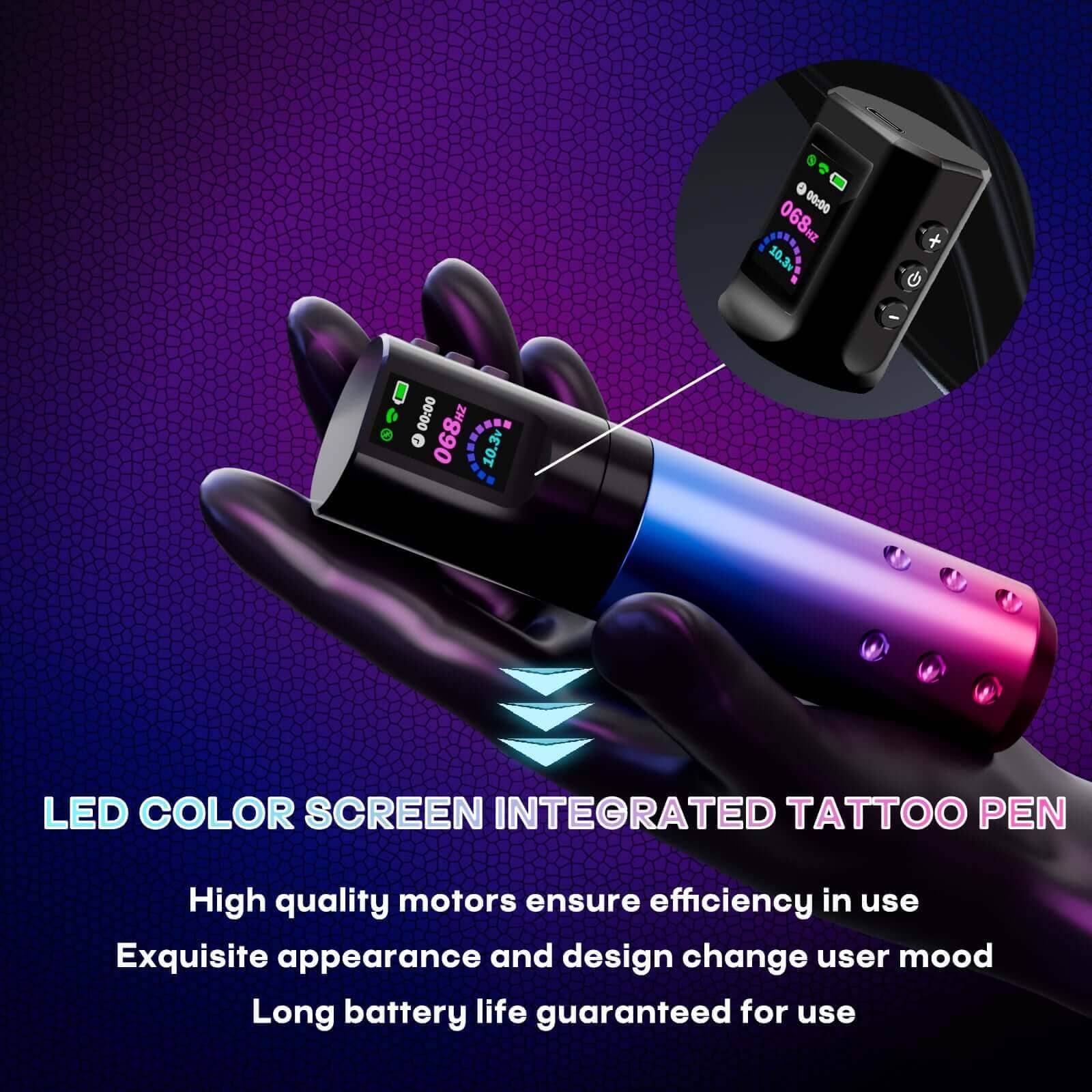 Color Tattoo Pen Machine HM132 Kit-V4 Cartridge