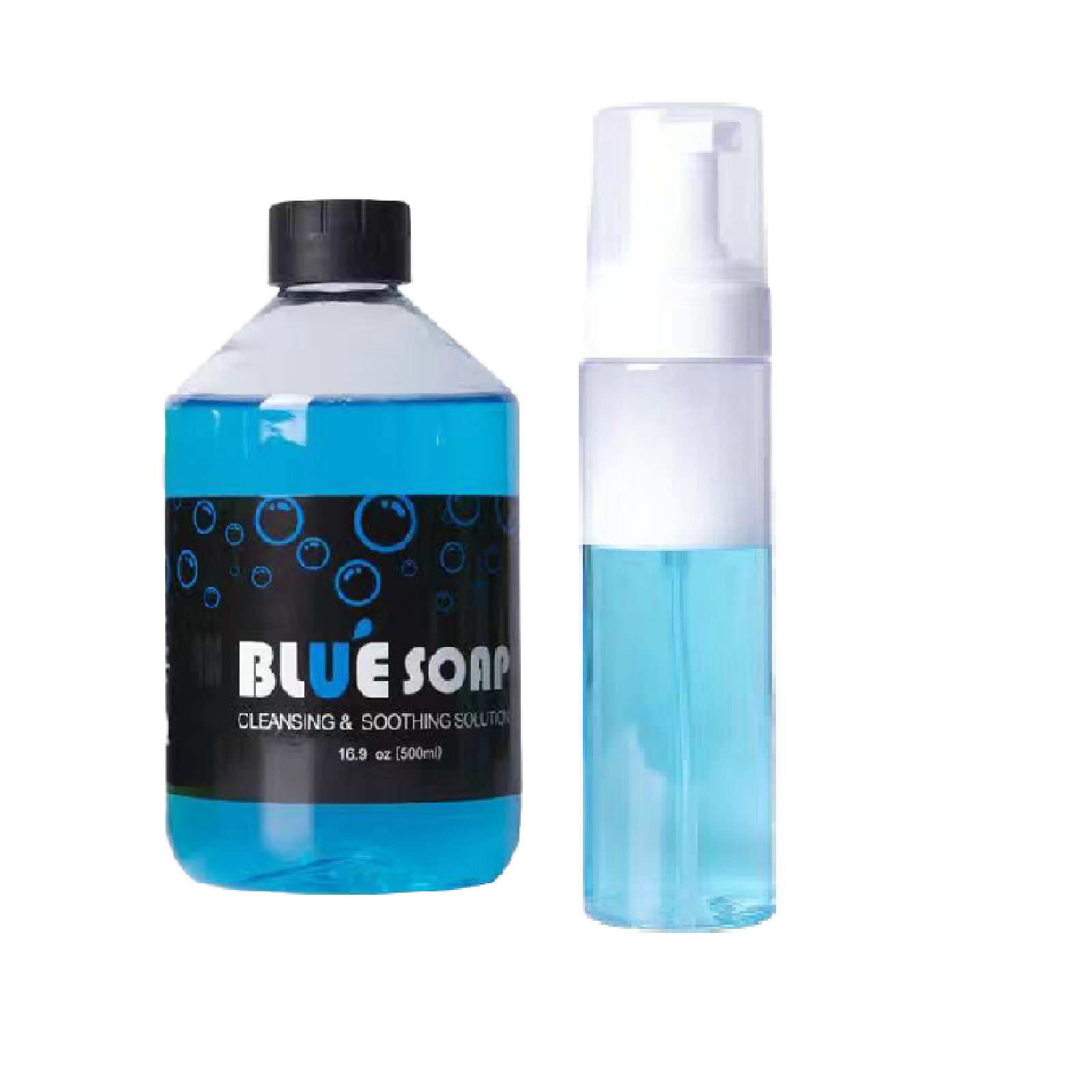 STIGMA 4 oz Tattoo Blue Soap Prep Cleanser with 100ml Squeeze Bottle for Tattoos and Piercings