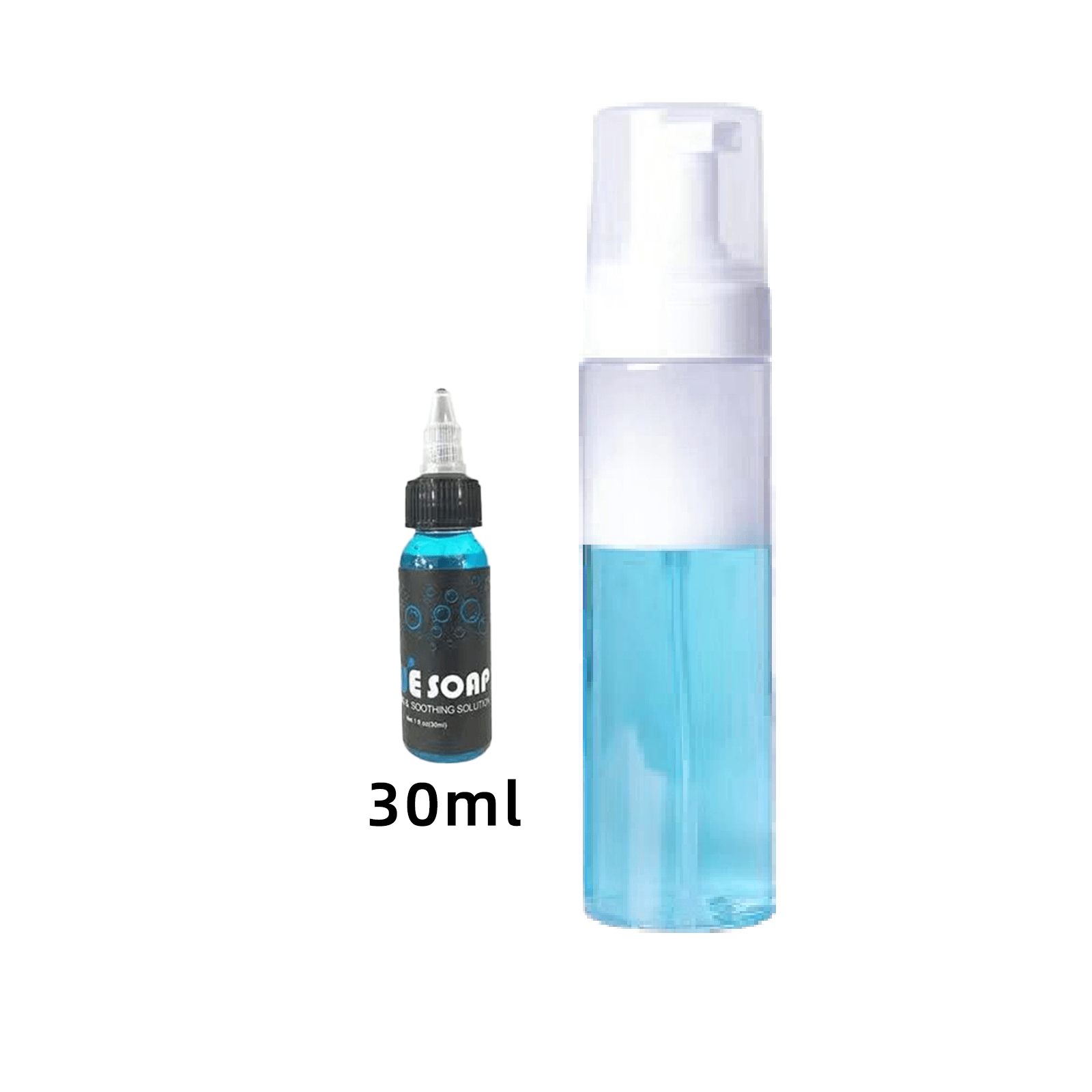 STIGMA 4 oz Tattoo Blue Soap Prep Cleanser with 100ml Squeeze Bottle for Tattoos and Piercings