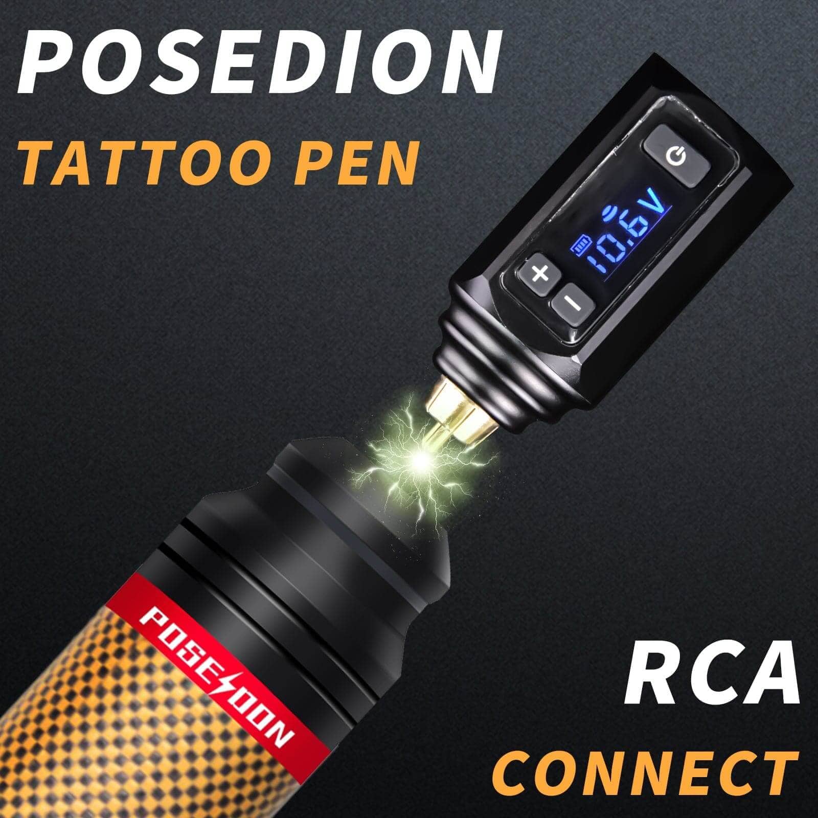 Poseidon HM136 Adjustable Rotary Tattoo Pen Kit - High-Value Tattooing Tool Ideal for Beginners