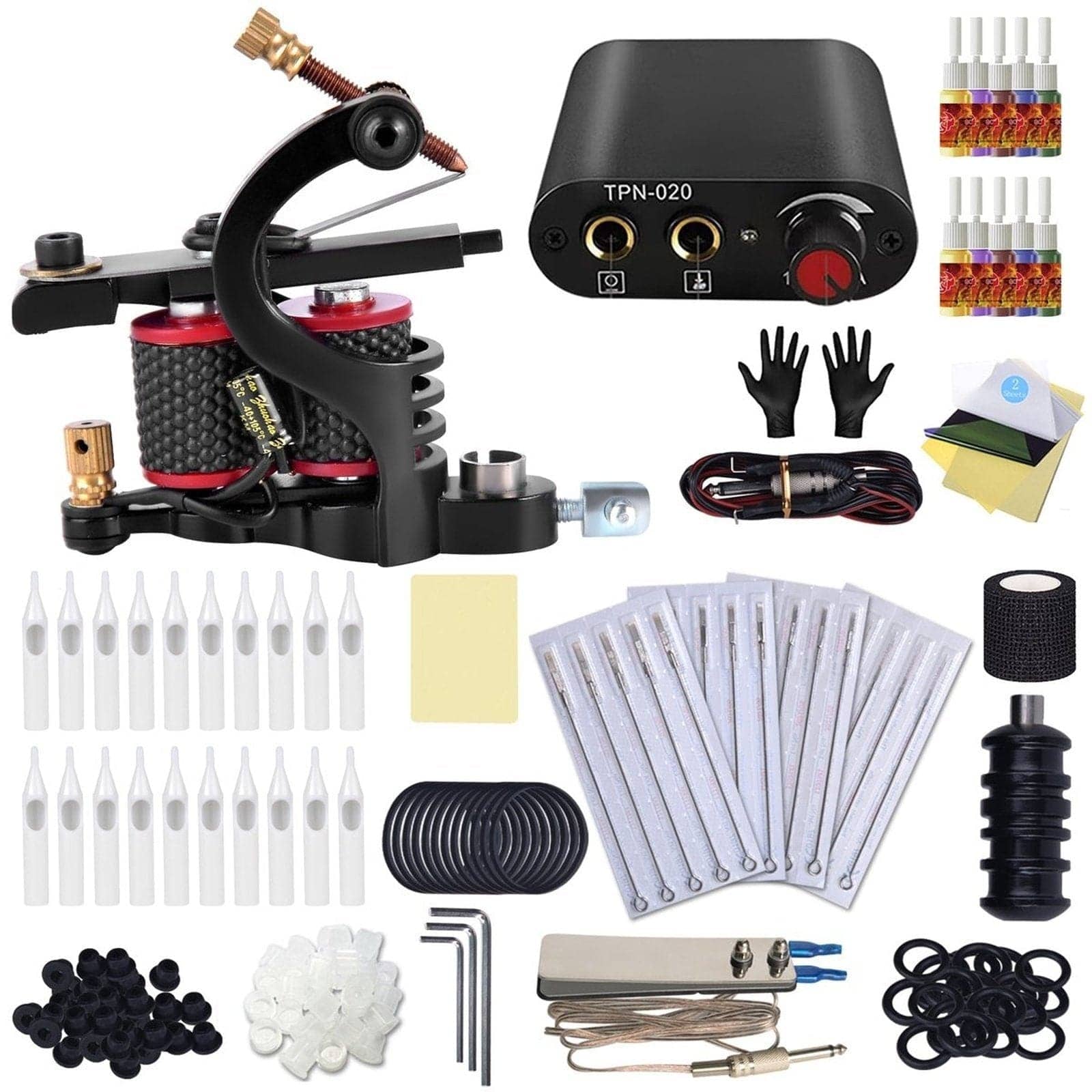 Black And Red Top Tattoo Gun Kit XQ-05