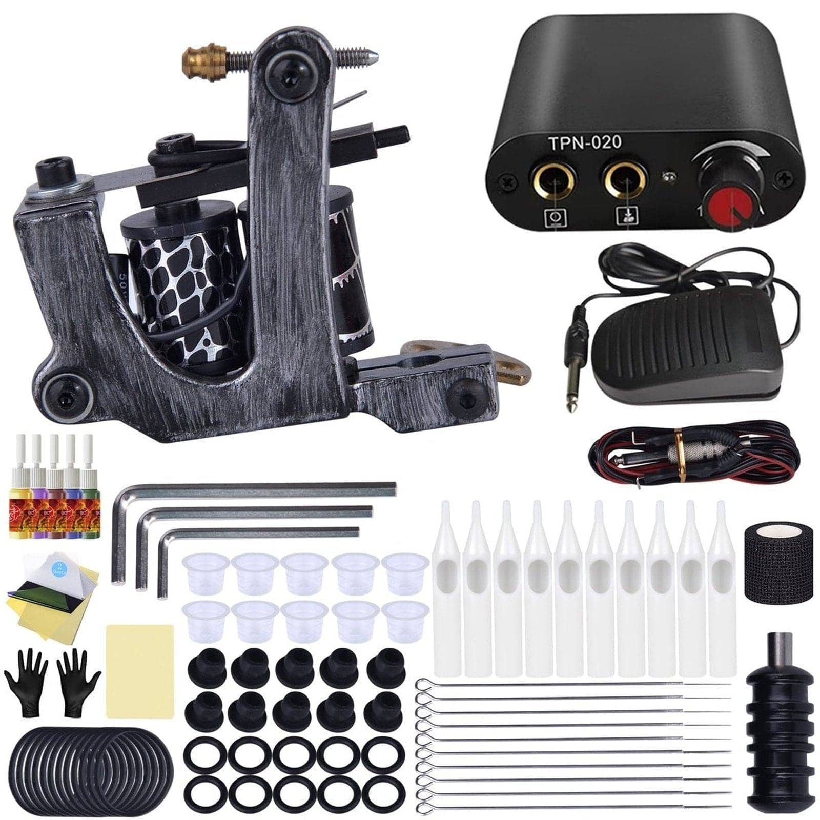 Fine Lining Machine Black And Silver Tattoo Gun Kit XQ-03