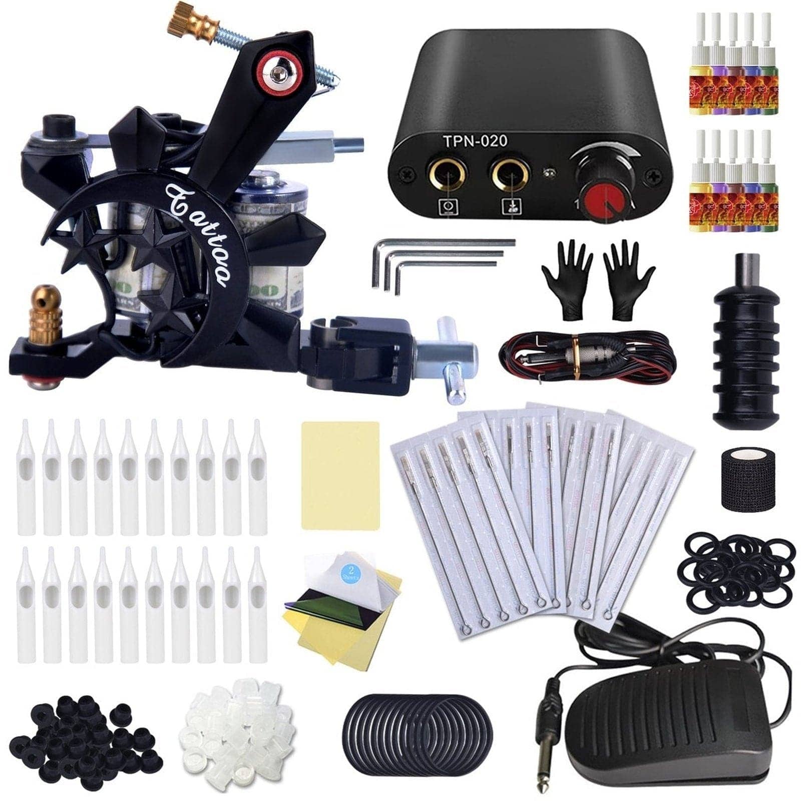 Affordables Black Tattoo Gun Kit XQ-04