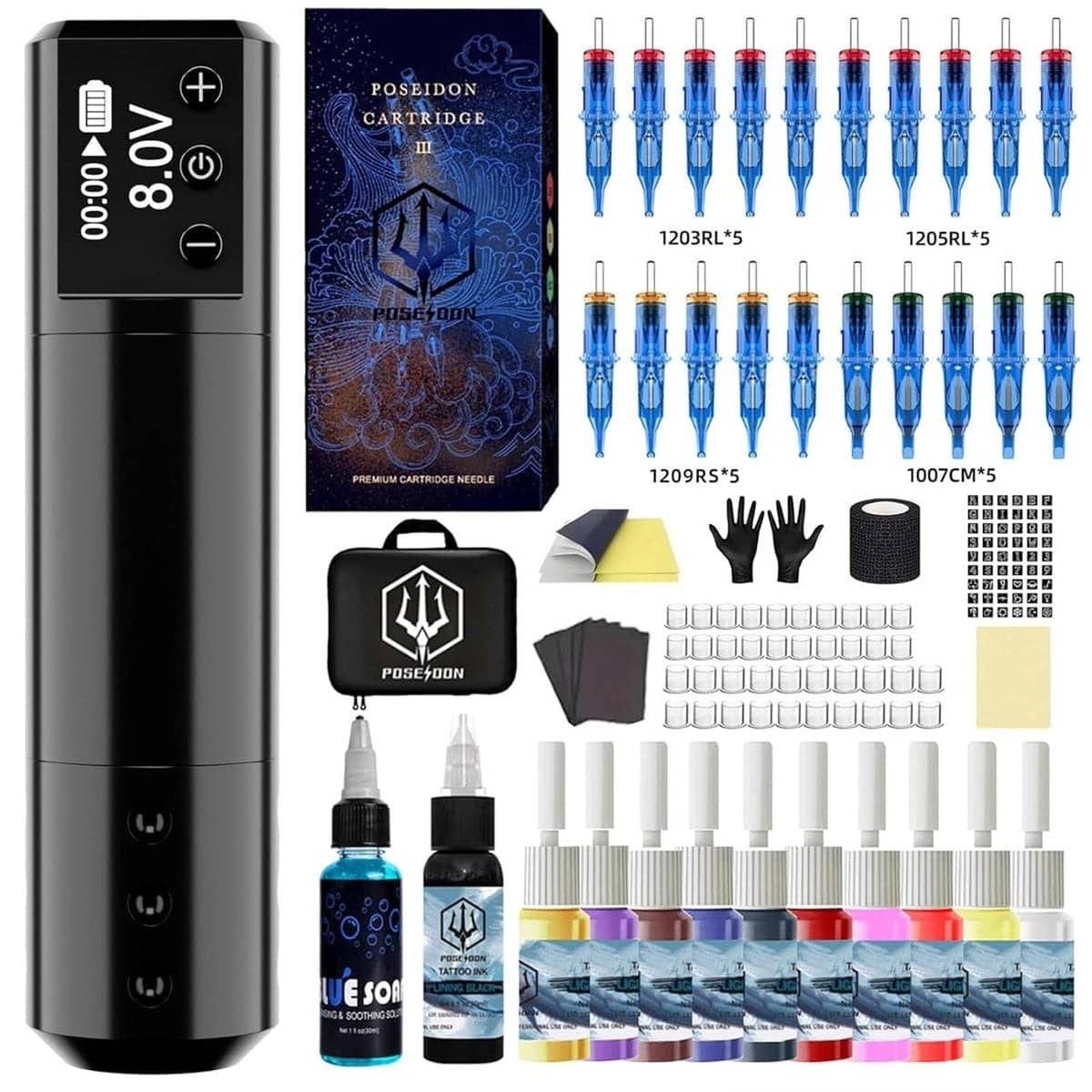 Best Wireless Black Tattoo Pen Kit PTK-HM125