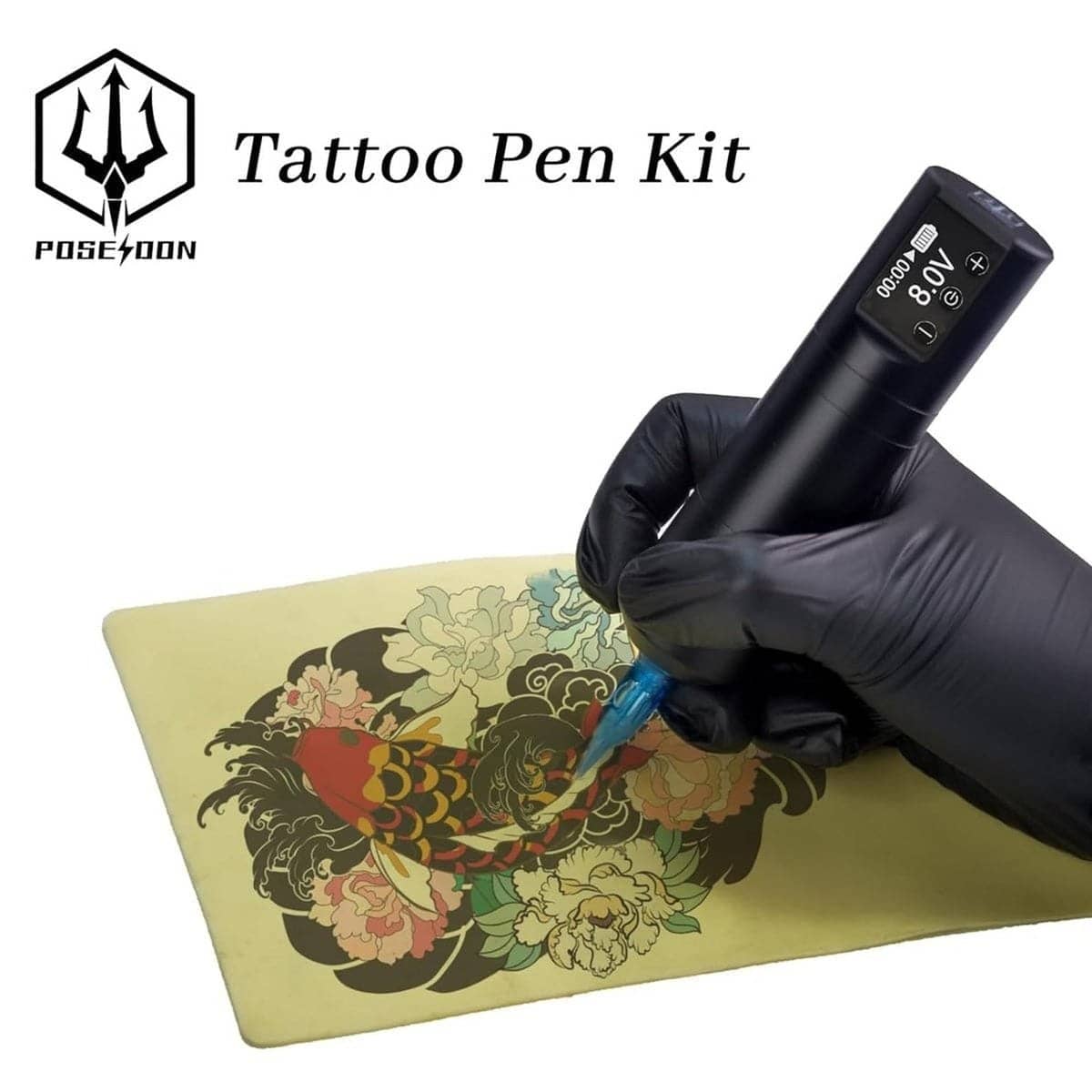 Best Wireless Black Tattoo Pen Kit PTK-HM125