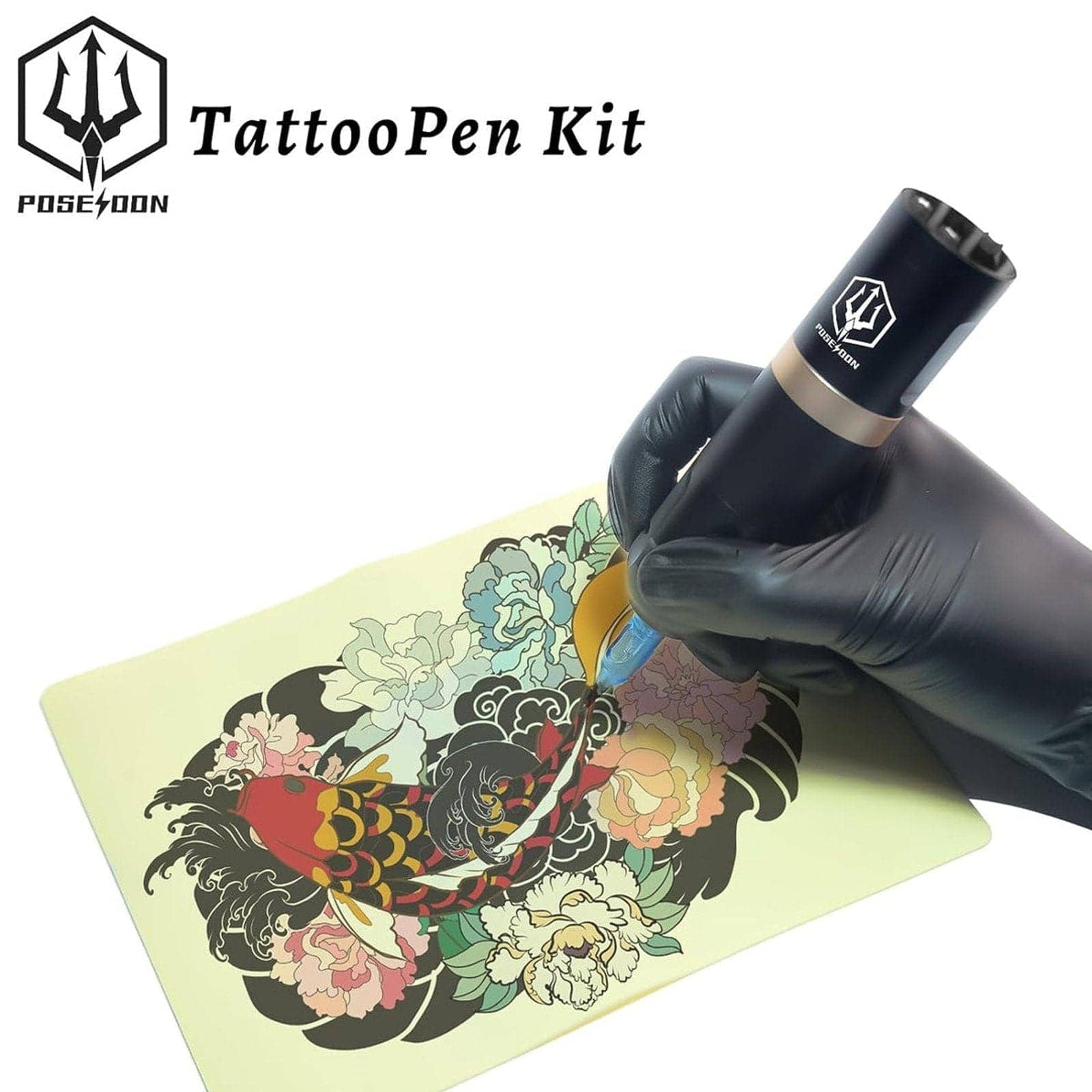 Gold Lightning wireless Dual Battery Rotary Tattoo Pen HM124