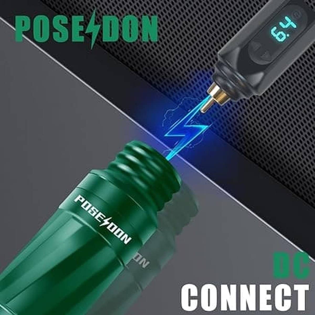 POSEIDON Rotary Green Tattoo Pen Machine Kit LTK-06