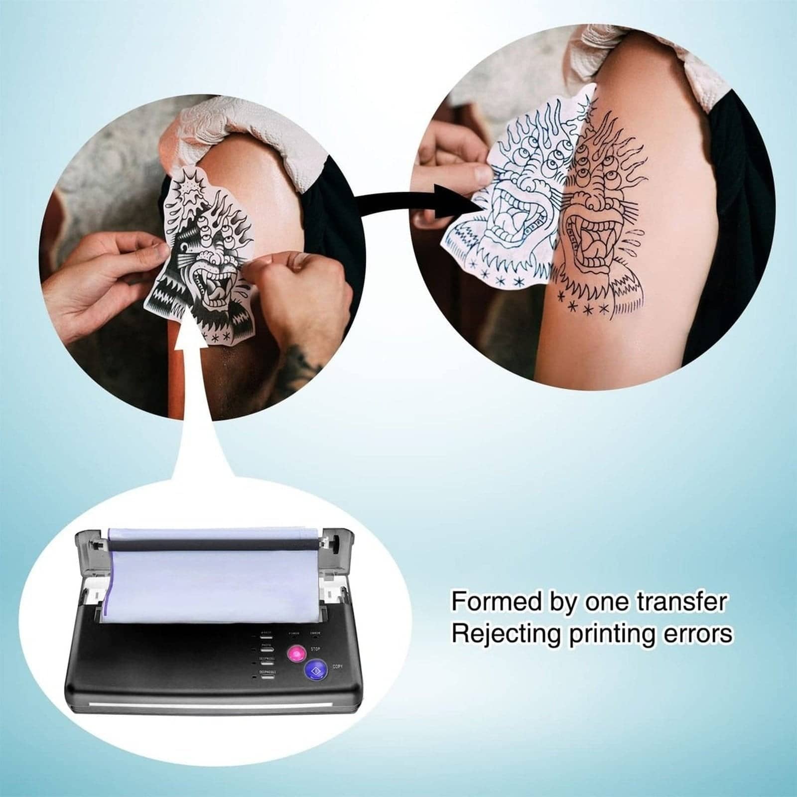 POSEIDON Tattoo Transfer Stencil Machine Copier Printer TR019