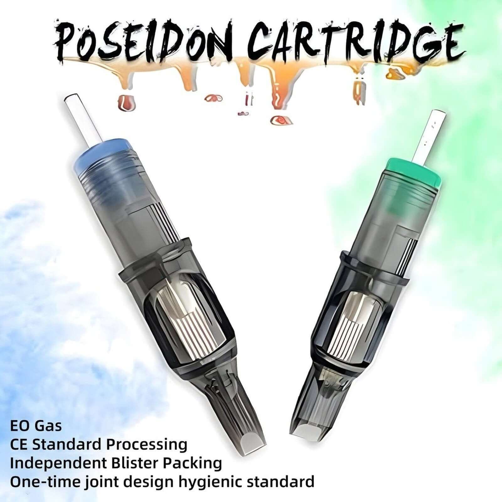 POSEIDONT Tattoo Cartridge Needles V2 100pcs Mixed RL/RS/RM/M1