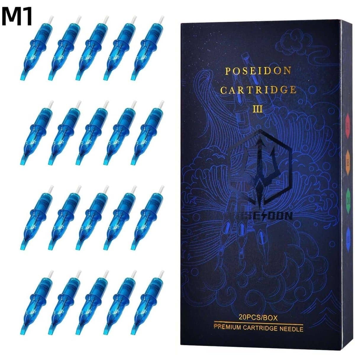 POSEIDONT Tattoo Cartridge Needles V3 20Pcs 10# M1