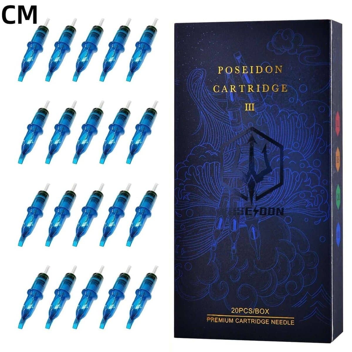 POSEIDONT Tattoo Cartridge Needles V3 20Pcs 10# RM