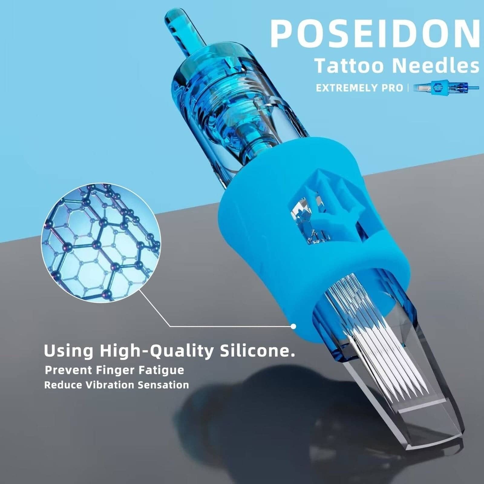 POSEIDONT Tattoo Cartridge Needles V4 20Pcs Mixed 12# RS